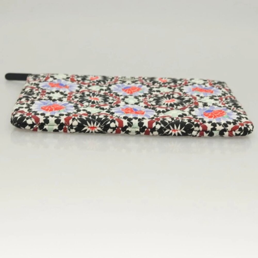 CHANEL Matelasse COCO Mark Pouch Nylon Multicolor CC Auth 129976V - Picture 6 of 16